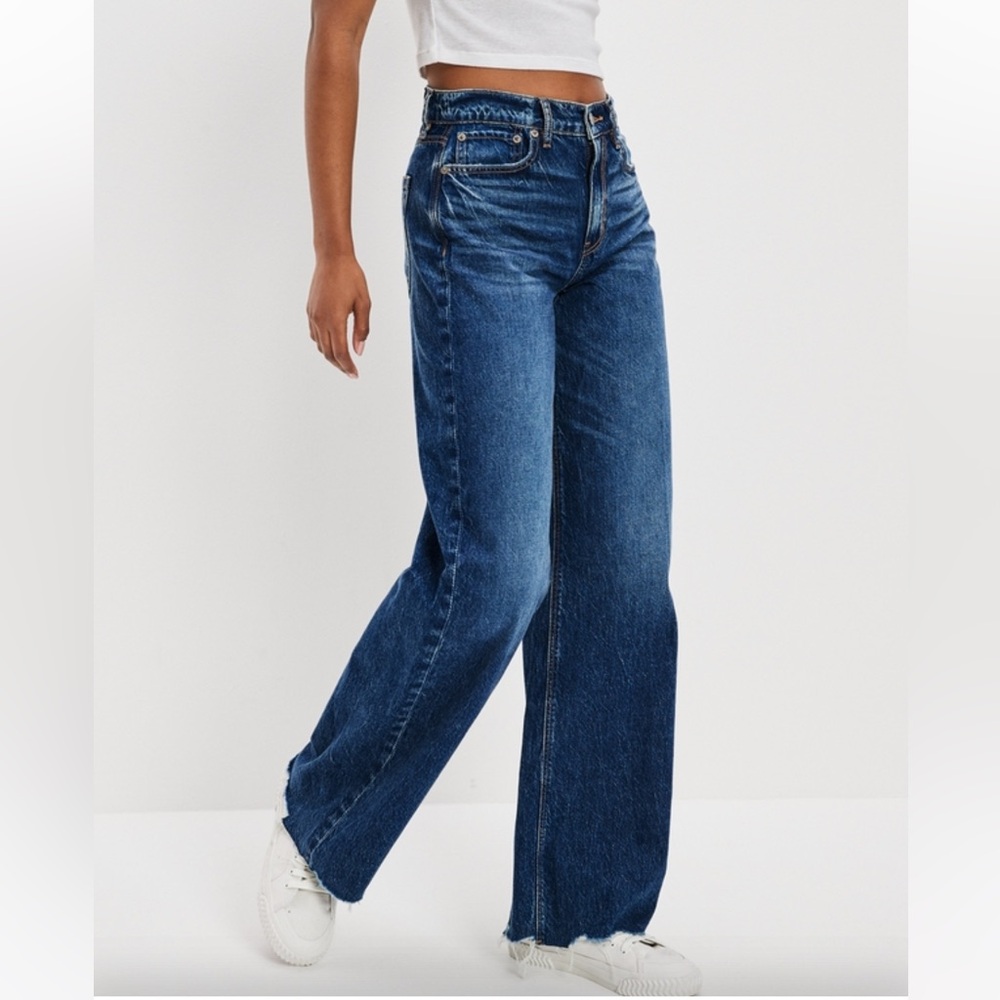 AE DREAMY DRAPE SUPER HIGH-WAISTED BAGGY WIDE-LEG JEAN 10